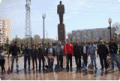 Субботник на площади им. Г. Алиева - 21 апреля 2012 г.